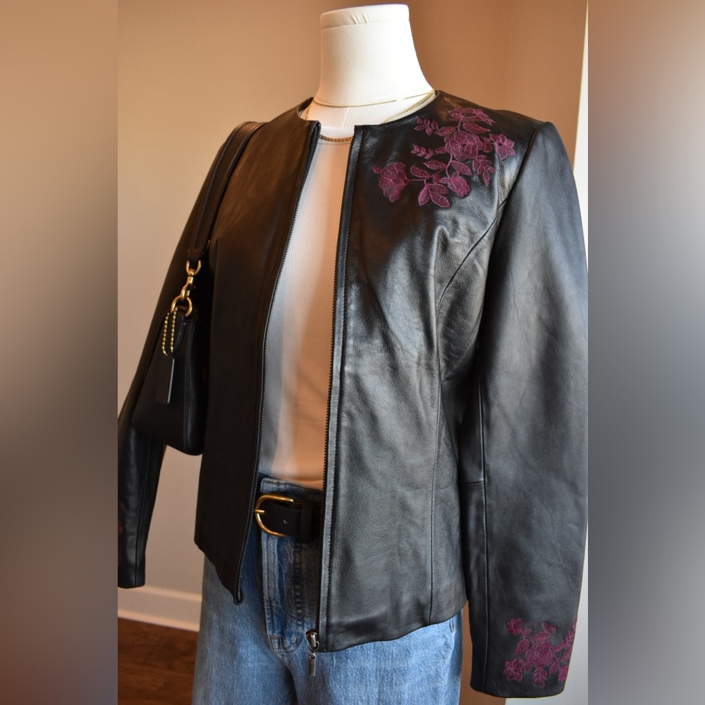 Jaclyn Smith 100% Leather Jacket